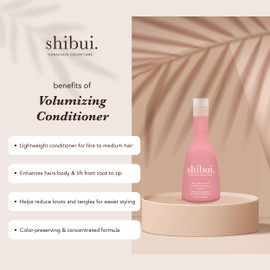 Shibui Volumizing Conditioner, volumizes with raspberry seed oil and hydrolyzed quinoa