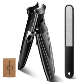 Straight Finger Nail Clippers Suitable for Thick toenails and Embedded Nails, Splash Proof Design, Suitable for use by The Elderly, Men, and Women, with Nail Files