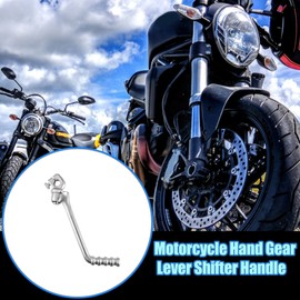 X AUTOHAUX 13mm Motorcycle Kick Start Lever Kickstarter Lever Silver Tone
