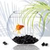 DomeStar Black Fake Ice Rocks, 150PCS Black Acrylic Crushed Ice