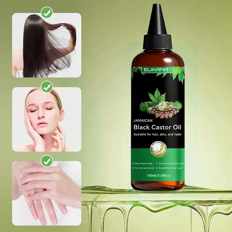 Aceite De Ricino Negro Jamaicano Elikana 100ml