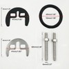 UtySty 3 Set Faucet Mounting Nut and Washer Double Hole