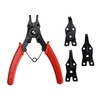 Mipcase 1 Set Ring Retaining Pliers Set Interchangeable Jaw Heads