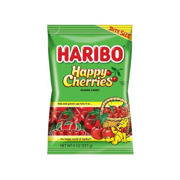 Haribo Happy Cherries Gummi Candy, 8 oz