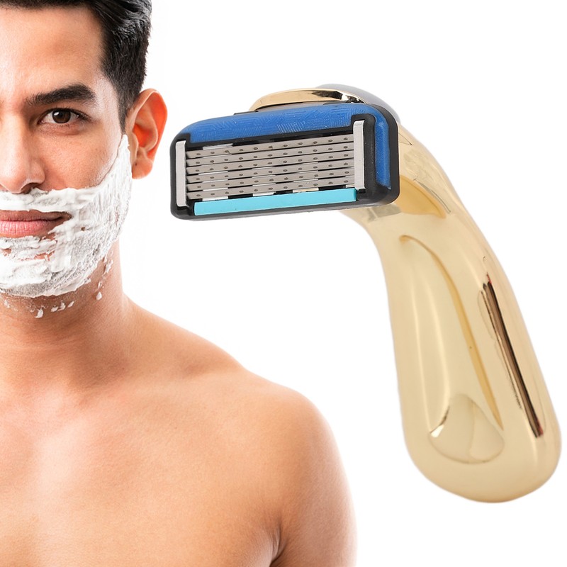 Men Manual Razor Six Blades Waterproof Precise Portable Removable Quick