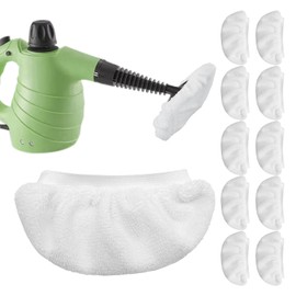 10 Pack Universal Steam Mop Pads, Steam Mop Pads for Handheld Steam Cleaner for Handheld Steam Cleaner Reusable Washable Microfiber Cloths Steam Mop Pads Microfiber Cloths (10)