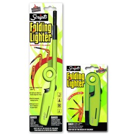 Scripto Multi Purpose Refilable Rechargeable Folding Lighter (Random Color)