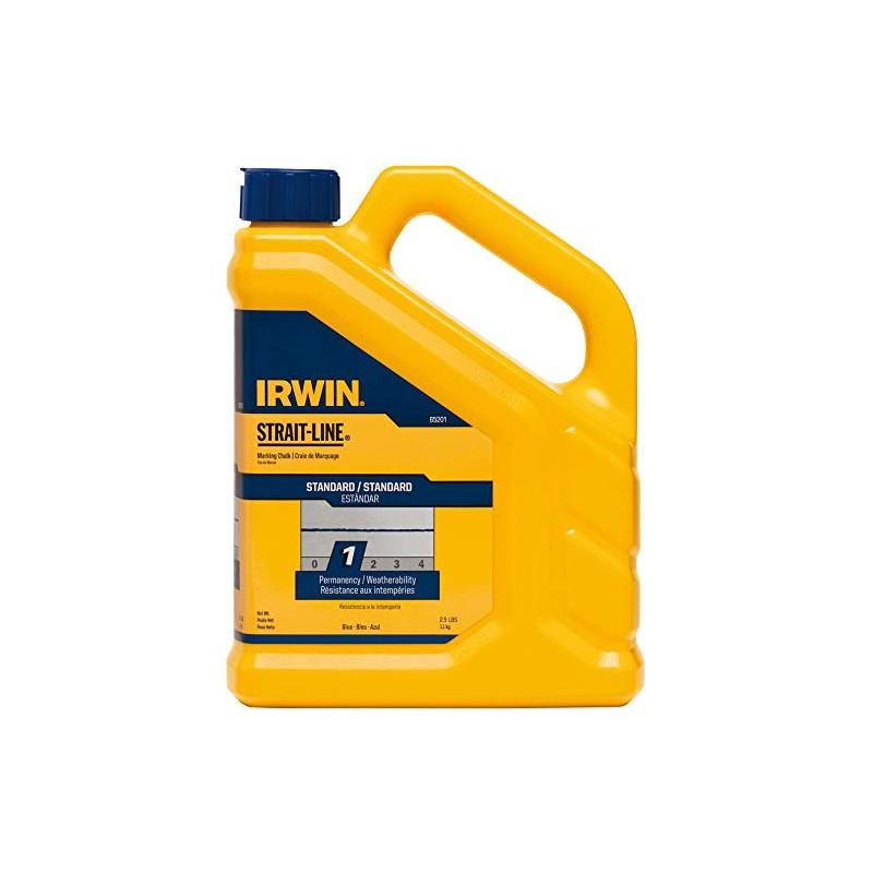 IRWIN Tools STRAIT-LINE 65201 Standard Marking Chalk, 2.5-pound, Blue (65201)