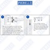 Fixrello Window Handle 40mm Spindle - Offset Left-Handed espag Inline