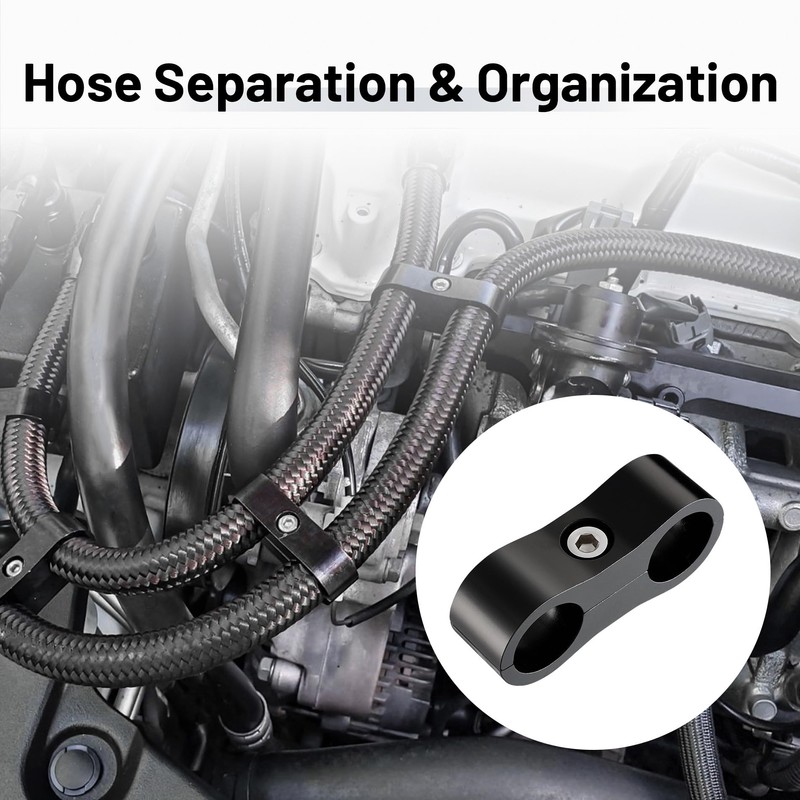 EVIL ENERGY 6AN Hose Separator Clamp, AN6 Fuel Line Mounting