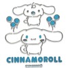 Sanrio Characters Embossed Sticker Emblem Sticker Car Sticker (Cinnamoroll)