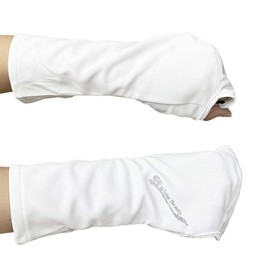 White Beauty UV Cut Hand Cover 【Sunburn Prevention Gloves for the Back of the Hand】Ultraviolet Protection, white, 1 pair (x 1)