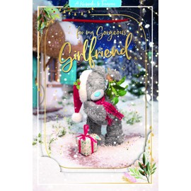 Me To You Bear 3D Holographic Gorgeous Girlfriend Christmas Card