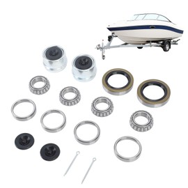 Cocoarm Anhängerachse-Lagerkit Anhänger-Hub-Tragetkit-Anhänger-Radlager-Kit 2 Sets 16pcs Komplettes Kit für 1-1/16in 2000-2200 Lbs Bootsanhängerachse mit Hoher Festigkeit Stahllegierung