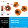 Preamer 5pcs 6x30x13mm U Groove Nylon Guide Roller Bearing Roller
