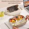 Lunch Box with Thermal Carry Bag, 4 Compartments + Bowl