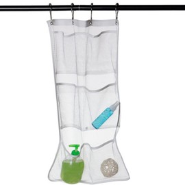 perfeclan Mesh Bath Toy Organizer, Bath Toy Holder, Quick Drying Bathtub Toy Basket, Hanging Bath Toys Storage Bag for Children