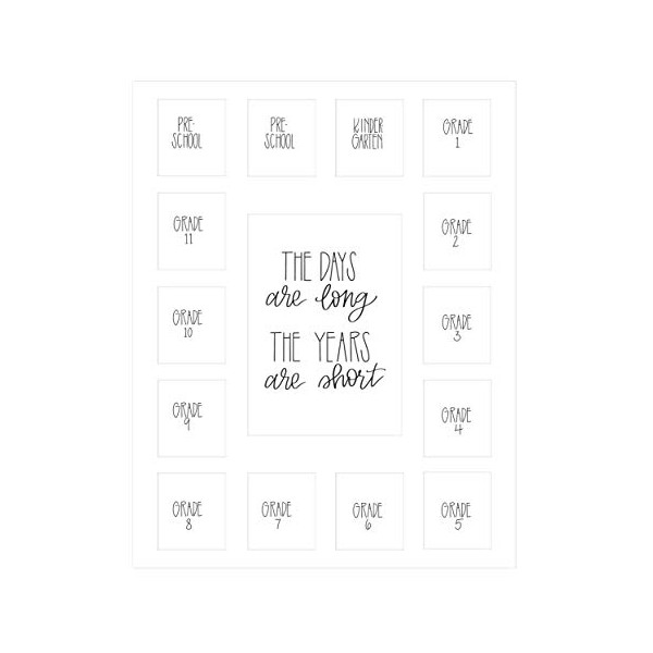 School Days Picture Mat with Multiple Openings – School Years