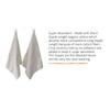GO GREEN ORGANICS, Waffle Bath Towel Pack of 2, 30.5x58