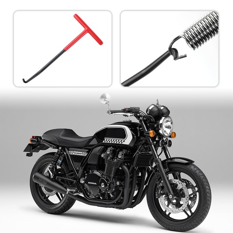 Motorcycle Exhaust Spring Puller Tool,T Handle Exhaust Hanger Removal Tool