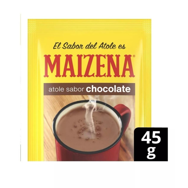 maizena Fécula de maíz Maizena atole fortificadosabor Chocolate 47g 12