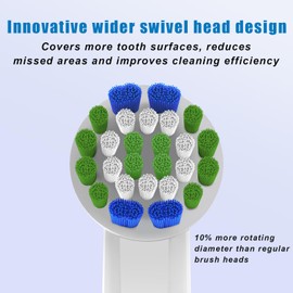Replacement Toothbrush Heads Compatible with Oral B Braun, 12 Pack Professional Electric Toothbrush Heads Compatible with Oral B Pro 1000, 500, Smart 1500