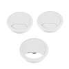 3 x Cable Grommet Desk, Cable Pass 60 mm Desk,