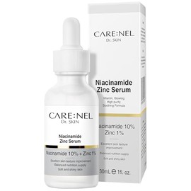 Suero de vitamina para la cara niacinamida 10% zinc 1% – Suero facial hidratante iluminador anti envejecimiento – Belleza coreana tratamiento de cuidado de la piel acné y poros oscuros – 1 onzas (30 ml)