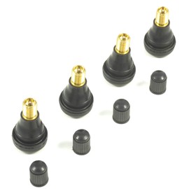 4x Snap-in Rubber Valves TR 412 Tyre Valves Rim Valves 35 mm