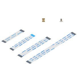 Geekworm 16Pin 0.5mm Pitch PCIe FFC Cable Set 30mm/50mm/80mm, Suitable for Raspberry Pi 5 & PCIe to NVMe SSD Expansion Board