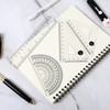 Mabor Small Maths Set,Clear Ruler and Protractor,Fast to Read Easy