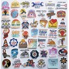 Generic 50Pcs Funny Labor Day Sticker Labor Union Decals Cute