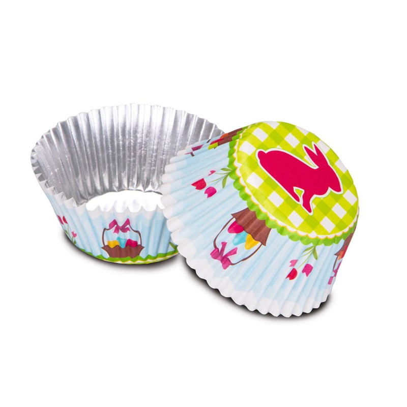 Staedter Little Easter Bunny Paper Baking Tray, Multi-Colour, 50-Piece