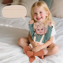 EKOKIZ Realistic Baby Dolls 20- Inch Baby Dolls That Look Real Reborn Baby Doll Soft Cloth Body Newborn Girl with Realistic Features Gift for Kid’s Birthdays for 3+ Years