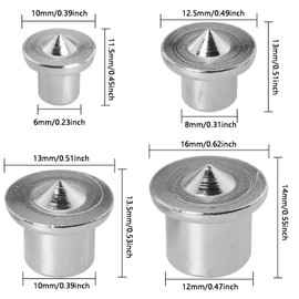JJHXSM 20PCS Panel Furniture Positioning Woodworker Round Dowel Points Round Pin DIY Locator (1/4 5/16 3/8 1/2 inch) Apply to Integrated Cabinet Closet Wooden Furniture