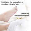 Eurow Cosmetic Moisturizing Therapy Socks, Cotton and Spandex, White, 2