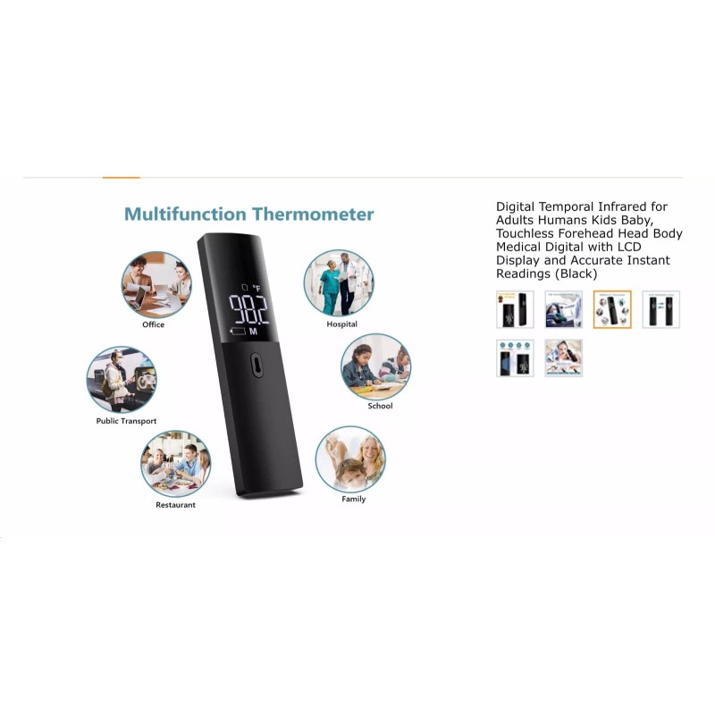 BBLOVE Digital Infrared Thermometer Touchless Forehead - BRAND NEW!