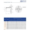 LMEF16UU Linear Bearing with Round Flange 16 mm
