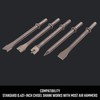 CRAFTSMAN 5-Piece Air Chisel Set, 0.401-in Shank, Hardened Alloy Steel,