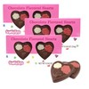 Chocolate Flavored Hearts with Roses, Valentine’s Candy Gifts, Two Pieces