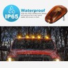 Partsam 5pcs 16LED Amber Cab Light Top Roof Running Clearance