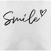 Shirtracer Cushion Cover - Statement - Smile - Lettering -