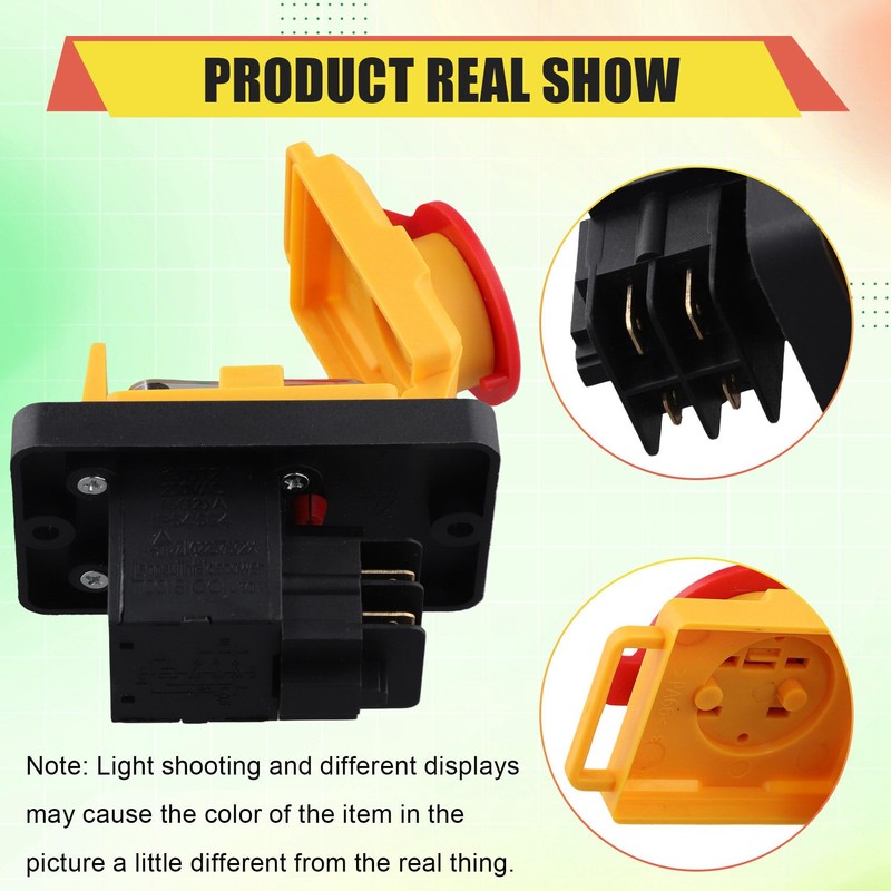Comphic KJD12 16A 250V Electromagnetic Switch with Magnetic Button Undervoltage