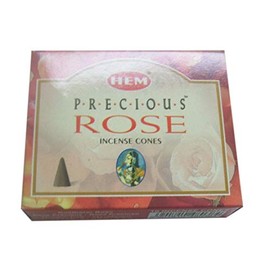Hem Precious Rose Fragrance Incense Cones Indian Dhoop