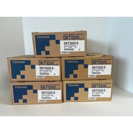 Toshiba Lot of 5 Toshiba DKT 3220S Charcoal Phones  **NEW**