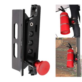 AUFER Vehicle Universal Quick Release Roll Bar Fire Extinguisher Mount Holder Compatible with for Jeep Wrangler Gladiator Ford Bronco UTV Polaris RZR Can Am ATV,Adjustable, Aluminum