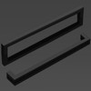 Probrico 256mm Black Cabinet Pulls Cabinet Handles Stainless Steel Drawer