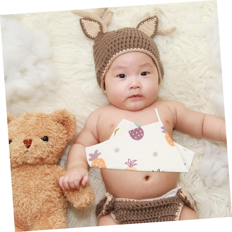 Kisangel 1Pc Cotton Face Towel Drying Square Handkerchief for Newborns