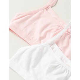 DIM Girl's Pockets Ecodim bra x2 Bra, Pink/White, 16 Years