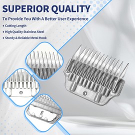 5-Piece Clipper Guard Comb for Wide A5 Blade, Compatible with Andis/Wahl